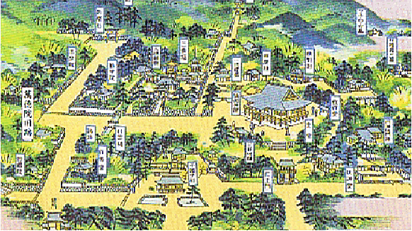 三井寺境内図